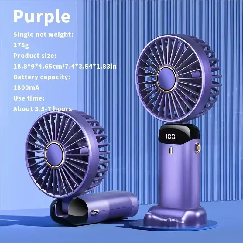 Portable Mini Air Conditioner Neck Fan - Rechargeable, USB, Free Shipping!