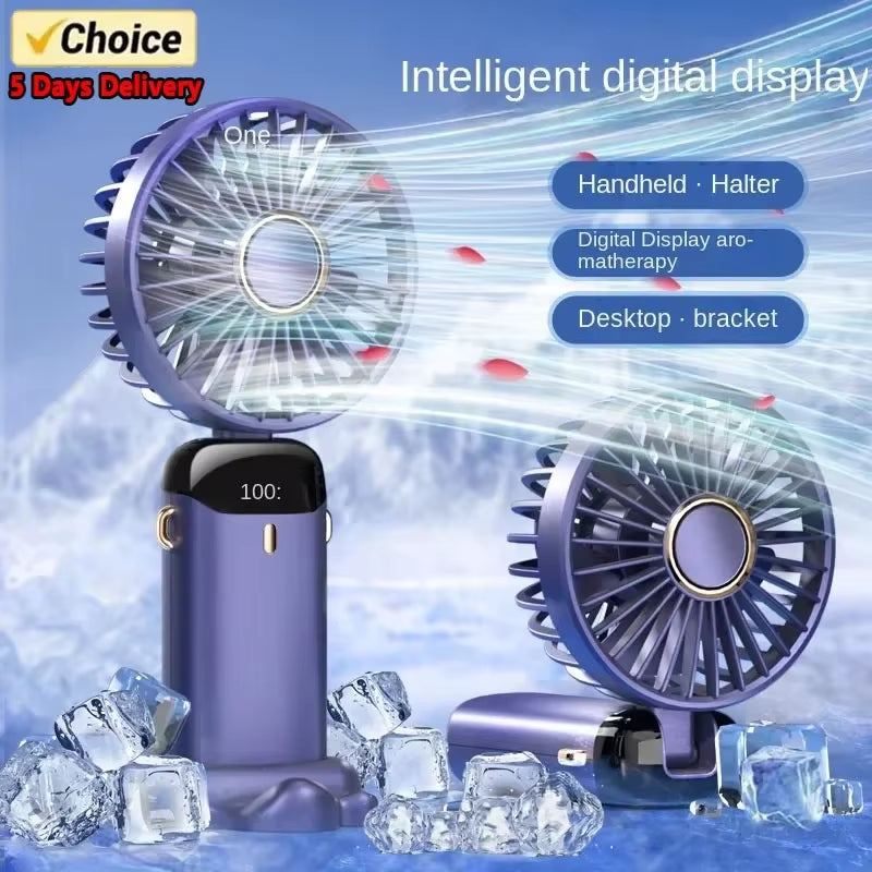 Portable Mini Air Conditioner Neck Fan - Rechargeable, USB, Free Shipping!
