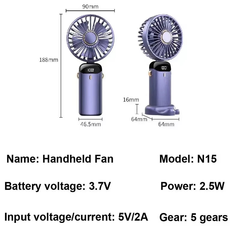 Portable Mini Air Conditioner Neck Fan - Rechargeable, USB, Free Shipping!