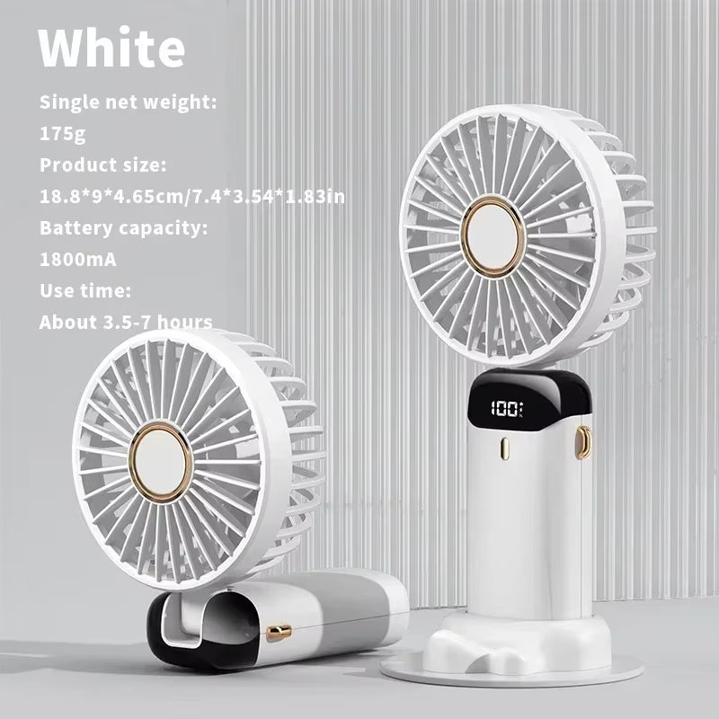 Portable Mini Air Conditioner Neck Fan - Rechargeable, USB, Free Shipping!