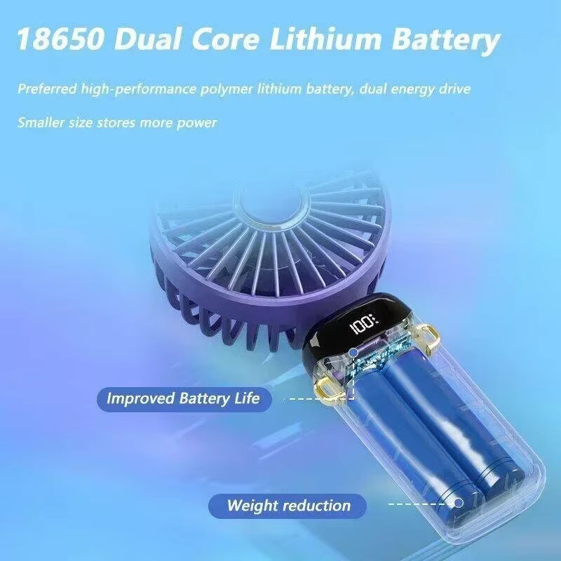Portable Mini Air Conditioner Neck Fan - Rechargeable, USB, Free Shipping!